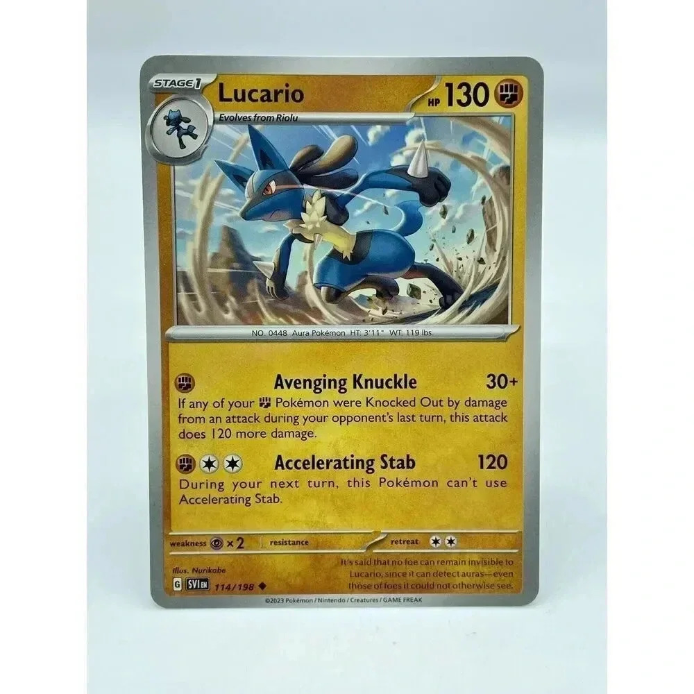 Lucario 114/198 Scarlet & Violet Non-Holo Pokémon TCG Mint Unplayed